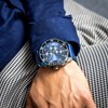 Coffret montre Homme GIORGIO bracelet Cuir Bleu - vue V2