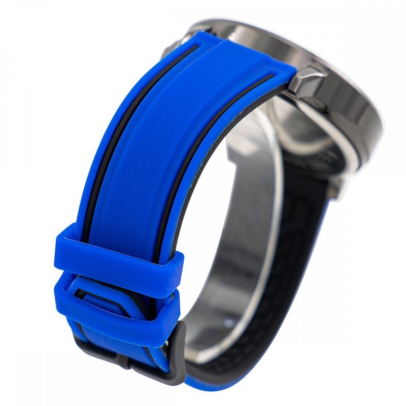 Montre Homme GIORGIO bracelet Silicone Bleu - vue 3
