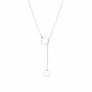 Collier Cravate Argent Rhodié Diamanté Greta