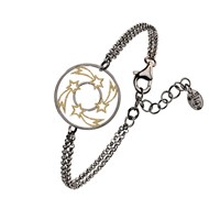 Bracelet Argent Noir Star