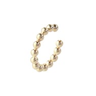 Clip d'oreille earcuff fil effet boules Plaqué OR 750 3 microns