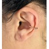 Clip d'oreille earcuff fil effet boules Plaqué OR 750 3 microns - vue V3