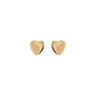 Boucles d'oreilles Coeur - Plaqué or