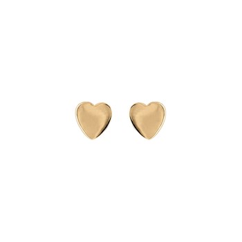Boucles d'oreilles Coeur - Plaqué or