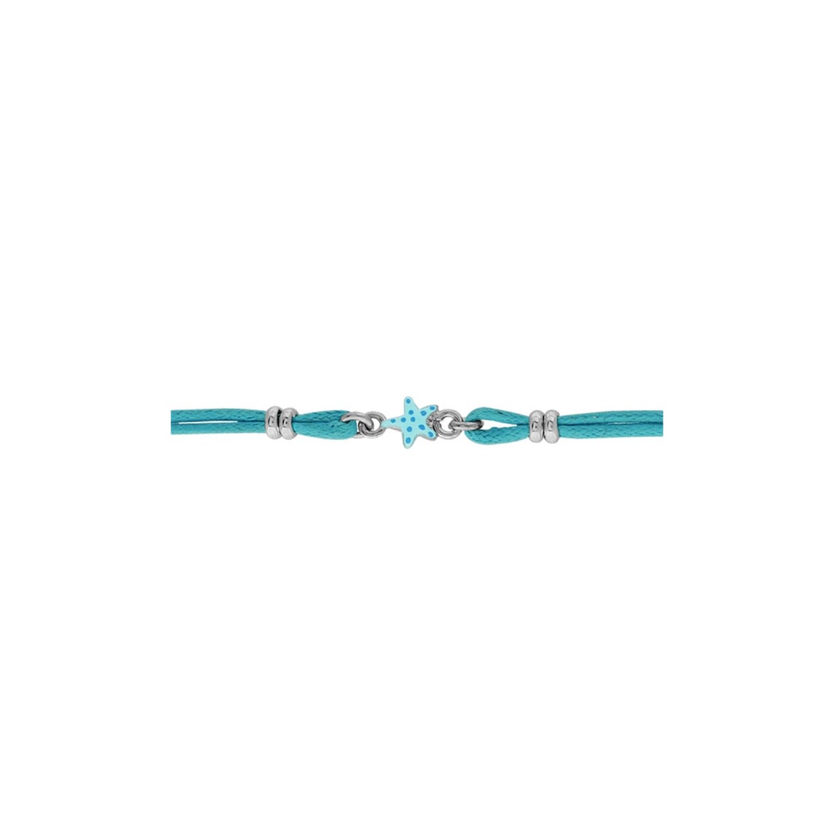 Bracelet Motif étoile - Cordon bleu