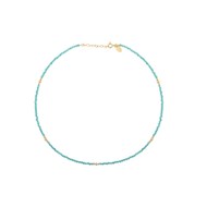 Collier doré à l'or fin amazonite JERI