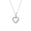 Pendentif 'Mon Amoureux' Or blanc et Diamant - vue V1