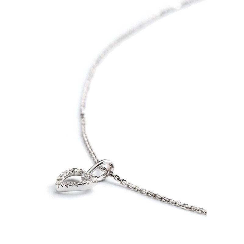 Pendentif 'Mon Amoureux' Or blanc et Diamant - vue 4