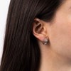 Boucles d'oreilles Or Blanc et Diamant - vue V2