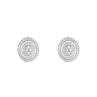 Boucles d'oreilles Or Blanc et Diamant