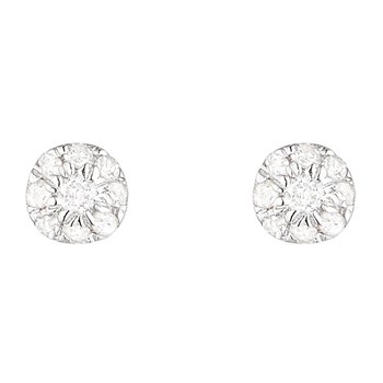 Boucles d'oreilles 'Idylle' Diamants 0,07/18
