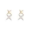 Boucles d'oreilles Or Jaune et Diamant - vue V1