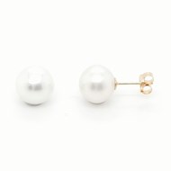 Boucles d'oreilles perles akoya 8.5/9 mm or jaune