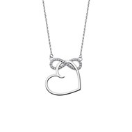 Collier double Lotus Silver Collection Moments Coeur Infini