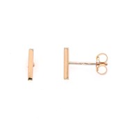 Boucles d'oreilles Brillaxis tube or jaune 18 carats
