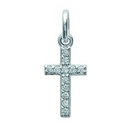 Pendentif Brillaxis croix empierrée OZ