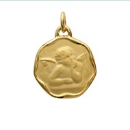 Médaille Brillaxis ange plaqué or
