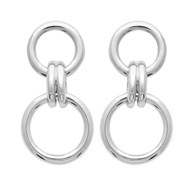 Boucles d'oreilles Brillaxis argent huit