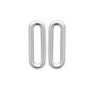 Boucles d'oreilles Brillaxis maillon argent