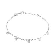 Bracelet Brillaxis argent pierres blanches