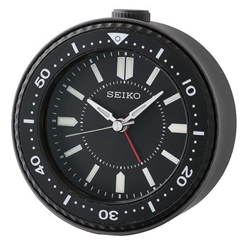 Réveil Seiko rond noir