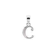 Pendentif Initiale Lettre C - Argent