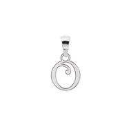 Pendentif Initiale Lettre O - Argent