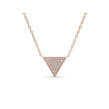 Collier Veron  - Or Rosé et Cristal