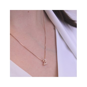 Pendentif Number 2 - Or Rosé et Cristal