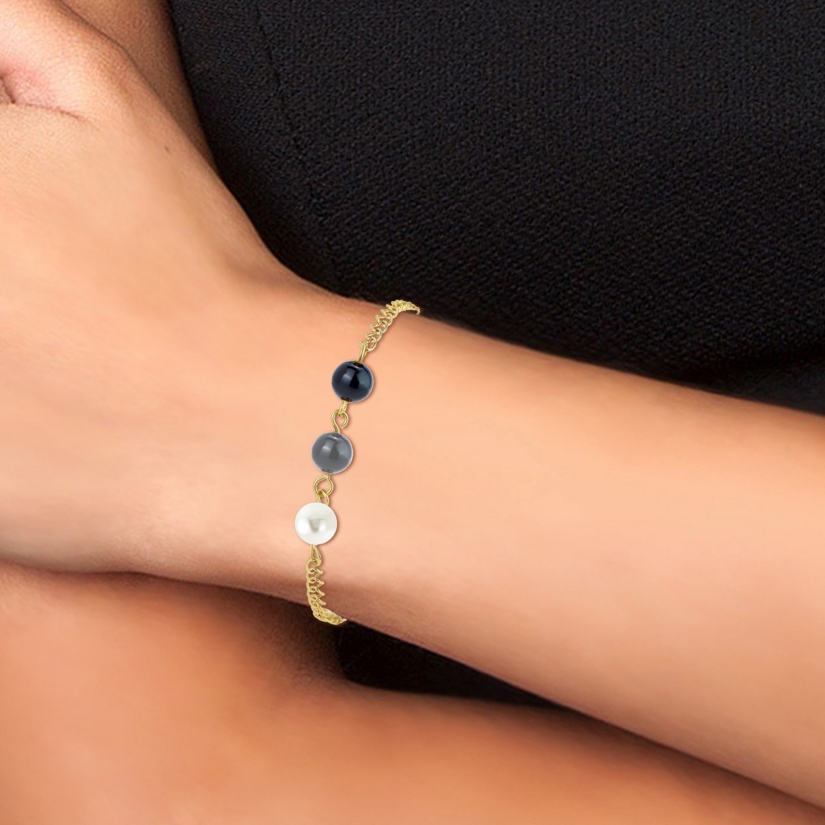 Bracelet SC Crystal orné de perles scintillantes - vue 2