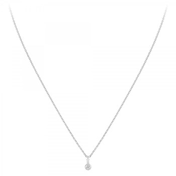 Collier alphabet lettre I SC Crystal orné d'un Zirconium