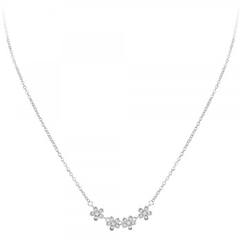 Collier fleurs SC Crystal orné de zirconium