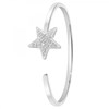 Bracelet étoile en acier inoxydable orné de Cristaux scintillants SC Crystal - vue V1