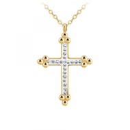 Collier croix SC Crystal orné de Cristaux scintillants