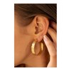 Boucles d'oreilles en acier dorées - vue V2