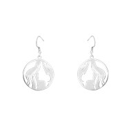 Boucles d'oreilles en argent 925 rhodié