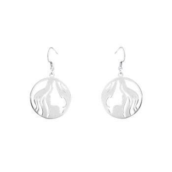 Oorbellen in gerhodineerd 925 sterlingzilver