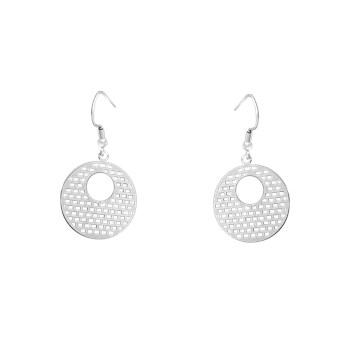 Oorbellen in gerhodineerd 925 sterlingzilver