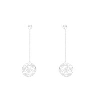 Boucles d'oreilles en argent 925 rhodié