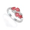 Bague ADEN ADEN Or 585 585 Blanc Rubis et diamants 2.414grs - vue V1