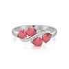 Bague ADEN ADEN Or 585 585 Blanc Rubis et diamants 2.414grs - vue V3