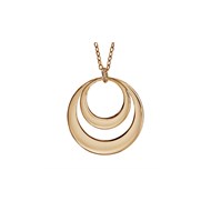 Collier plaqué or - 2 Cercles  Personnalisable