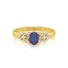 Bague ADEN Or 585 Jaune Saphir et diamants 2.934grs - vue V3