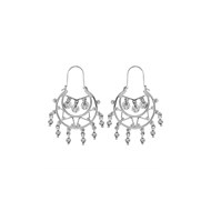 Créoles ethnique Pampilles - Argent