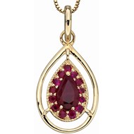 Collier rubis sur or 375/1000