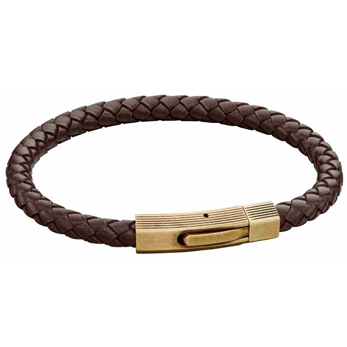 Bracelet cuir en acier inoxydable