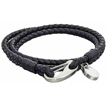 Bracelet cuir en acier inoxydable