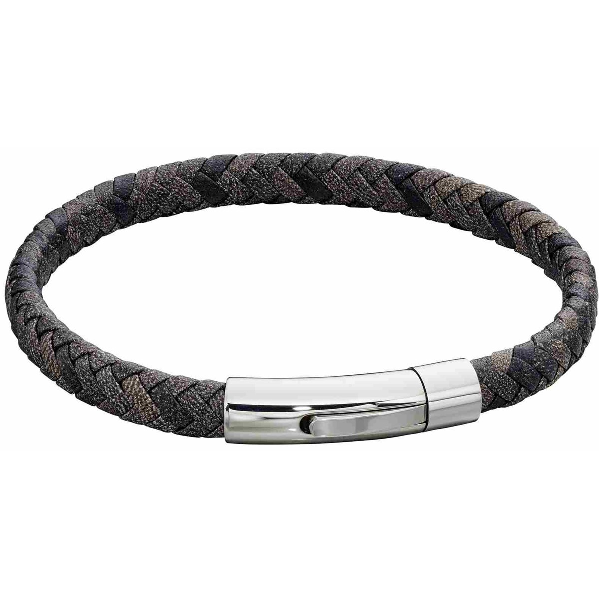 Bracelet cuir en acier inoxydable