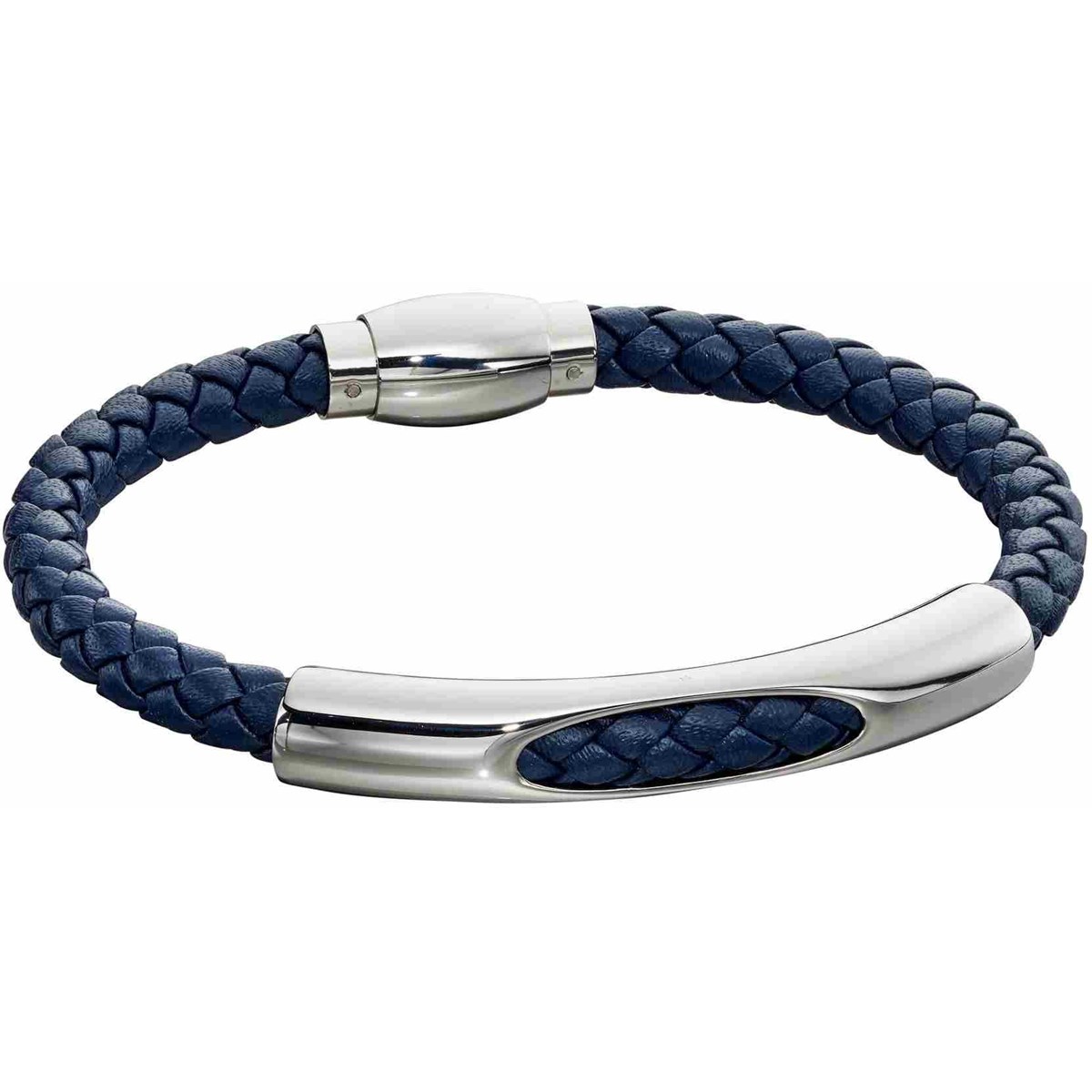 Bracelet cuir en acier inoxydable