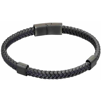 Bracelet cuir en acier inoxydable